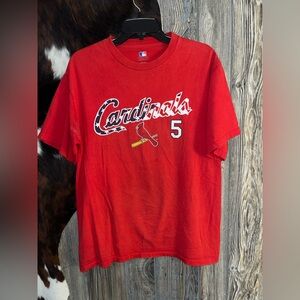 Vintage collector size medium MLB Albert Pujols #5 cardinals red white & blue